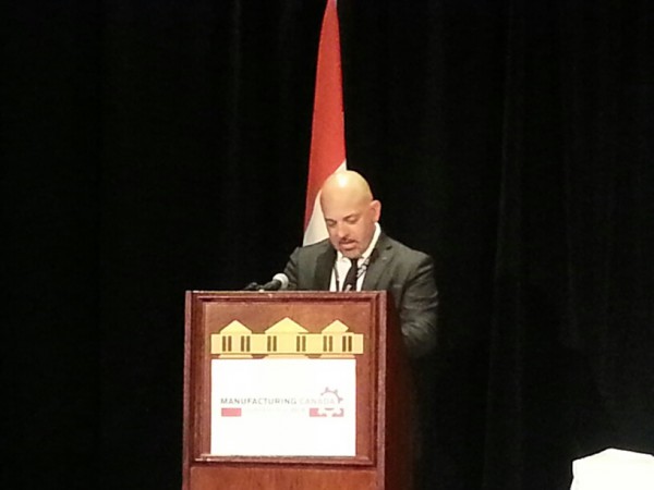 F.Savelli speaket at Canada Manufacturing Conference 2014
