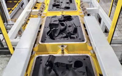 Very 1st moulds successfully poured on the brand-new SAVELLI F1 moulding line at William Lee foundry in Dronfield, UK